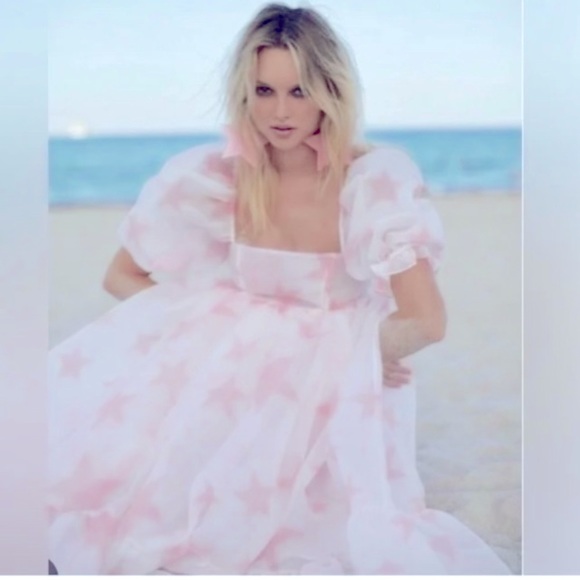 Selkie French Puff Dress in Powdered Star size 4X - Picture 9 of 10